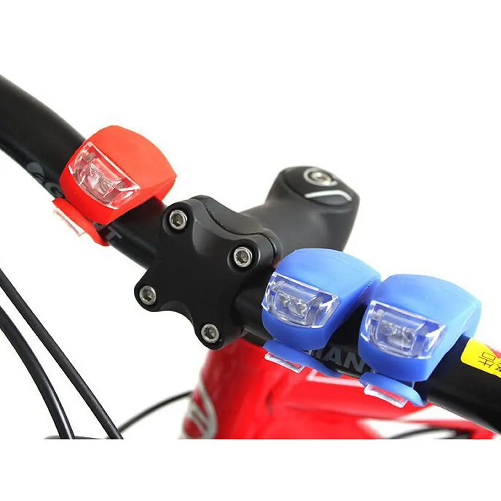 Cyrusher Silicone Safety Warning Light 3 Mode Bicycle Light Helmet LED Flash Front Wheel Bike Light Cycle Rear Tail Frog Light