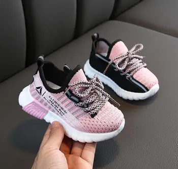 

Spring Boys Girls Fashion Sneakers Baby/Toddler/Little Kids Leather Trainers Children School Sport Shoes Soft Running Shoes