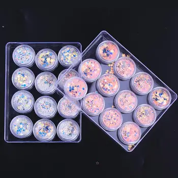 

2 Boxes Shiny Nail Sequins Eye Makeup Sequins Manicure Ornaments Nail Art Supplies Nail Sticker