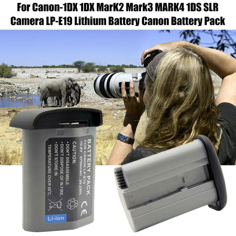 Литиевая батарея для Canon-1Dx 1Dx Mark2 Mark3 Mark4 1Ds Slr Камера Lp-E19 литиевая аккумуляторная батарея для камеры