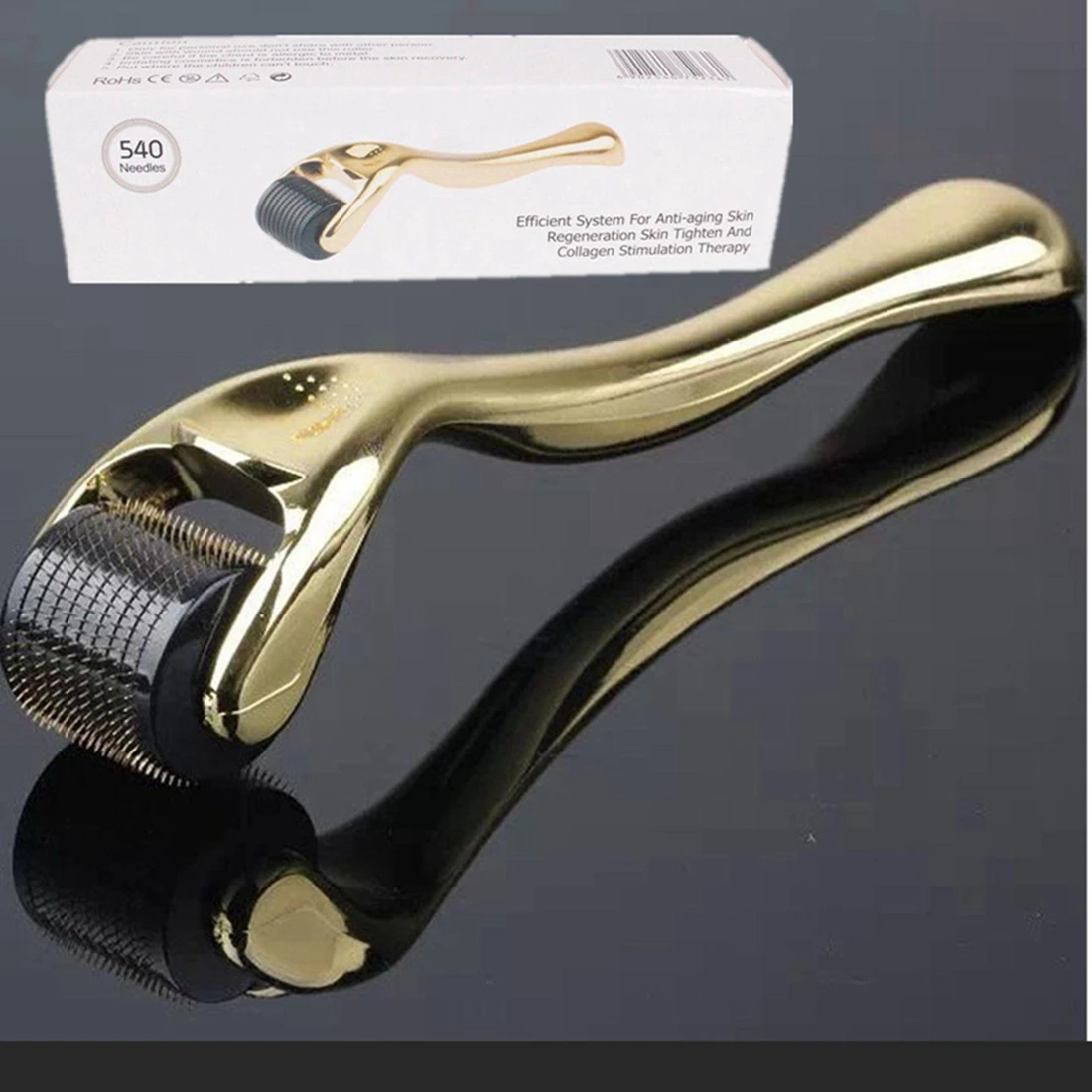 DRS 540 derma roller micro needles titanium mezoroller microneedle machine for skin care and body treatment | Красота и здоровье