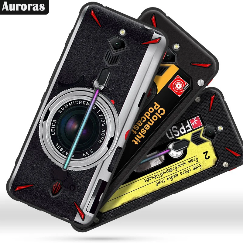 Auroras чехол для телефона ZTE Nubia Red Magic 3S защитный мягкий чехол Ретро камера геймпад шаблон чехол для RedMagic 3S Чехол