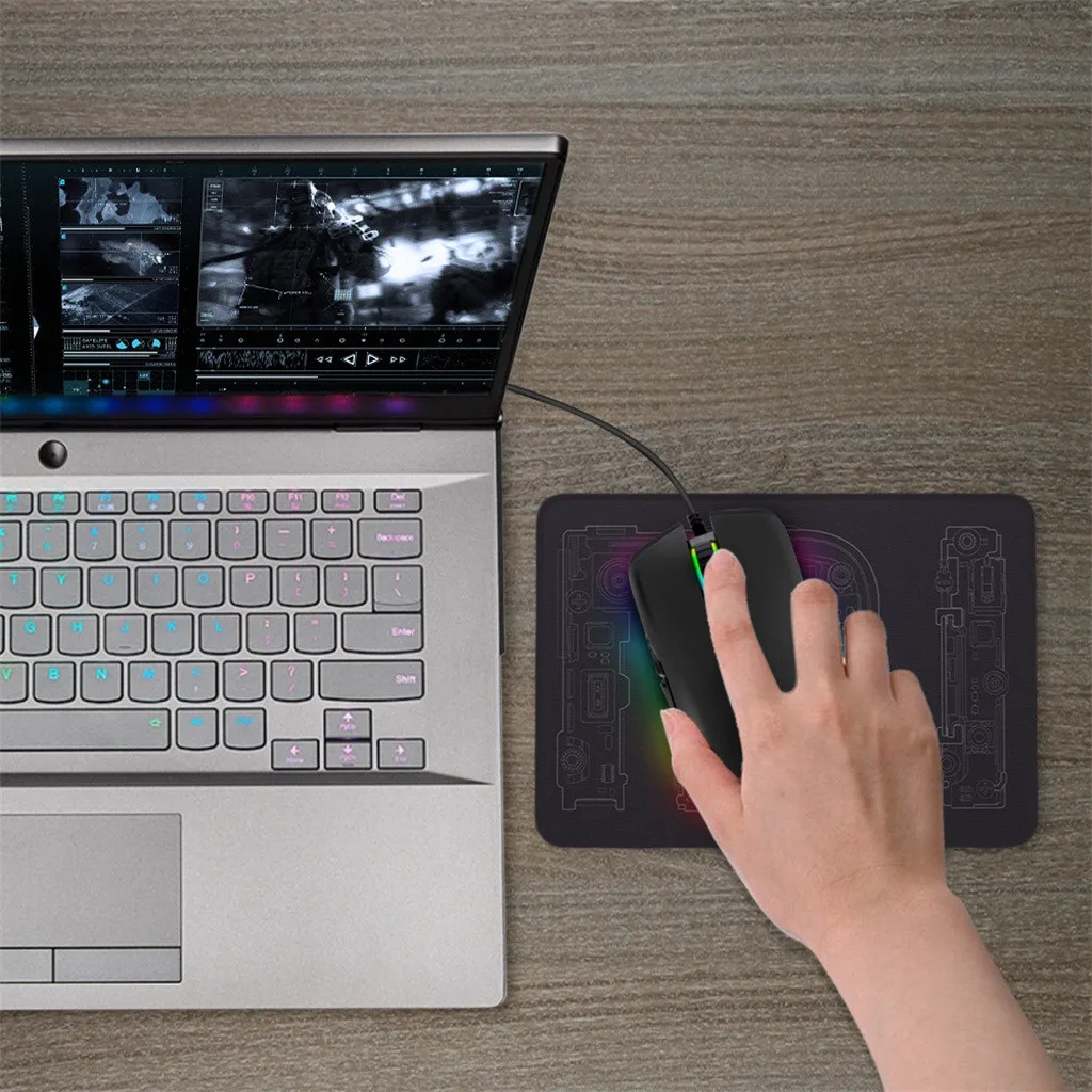 VOBERRY USB C проводное соединение Совместимо с эргономичной мышью простой противоскользящий дизайн 3200 dpi Регулируемый для MacBook 724#2