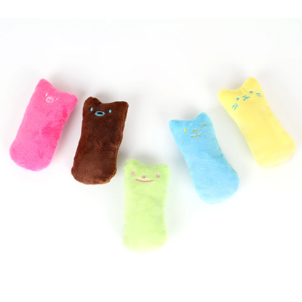 

Teeth Grinding Catnip Toys Funny Interactive Plush Cat Toy Pet Kitten Chewing Vocal Toy Claws Thumb Bite Cat mint For Cats hot