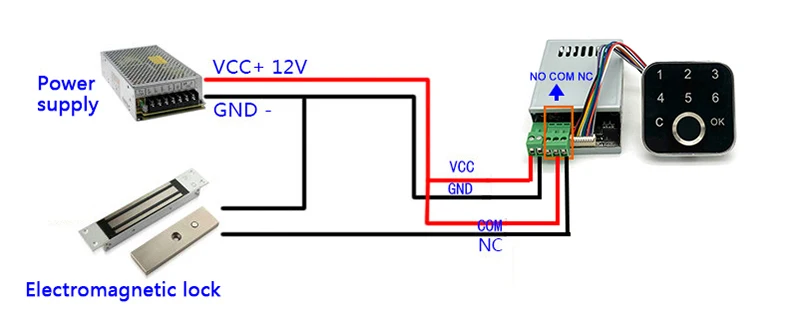 Fingerprint e Password Control Board para Door Access Control System Saída do Relé Admin Usuário K226 Mais G16 Dc1030v 2 Segurança e Proteção