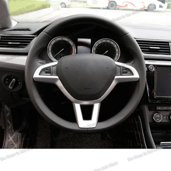 

Lsrtw2017 Car Steering Wheel Trims for Skoda Octavia A7 Superb Kodiaq Karoq 2015 2016 2017 2018 2019 2020 Carbon Fiber