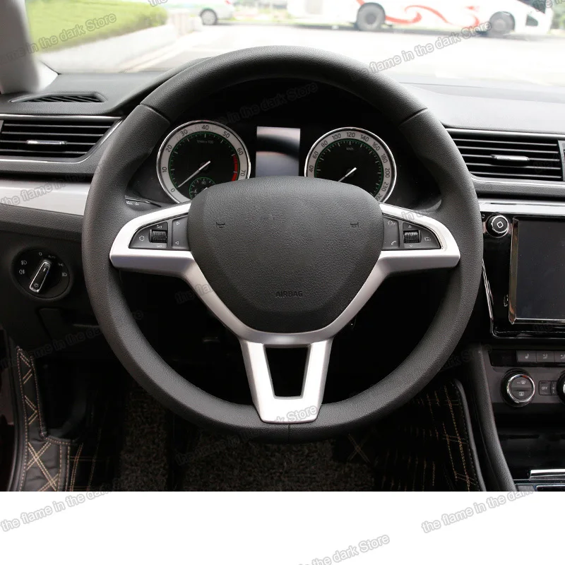 Lsrtw2017 автомобильные рулевые накладки для Skoda Octavia A7 Superb Kodiaq Karoq 2015 2016 2017 2018 2019 2020