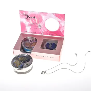 

Necklace Gift Box 12 Zodiac Sign Pendant Set DIY Natural Freshwater Aquaculture Clam Necklace Valentine's Day Gift