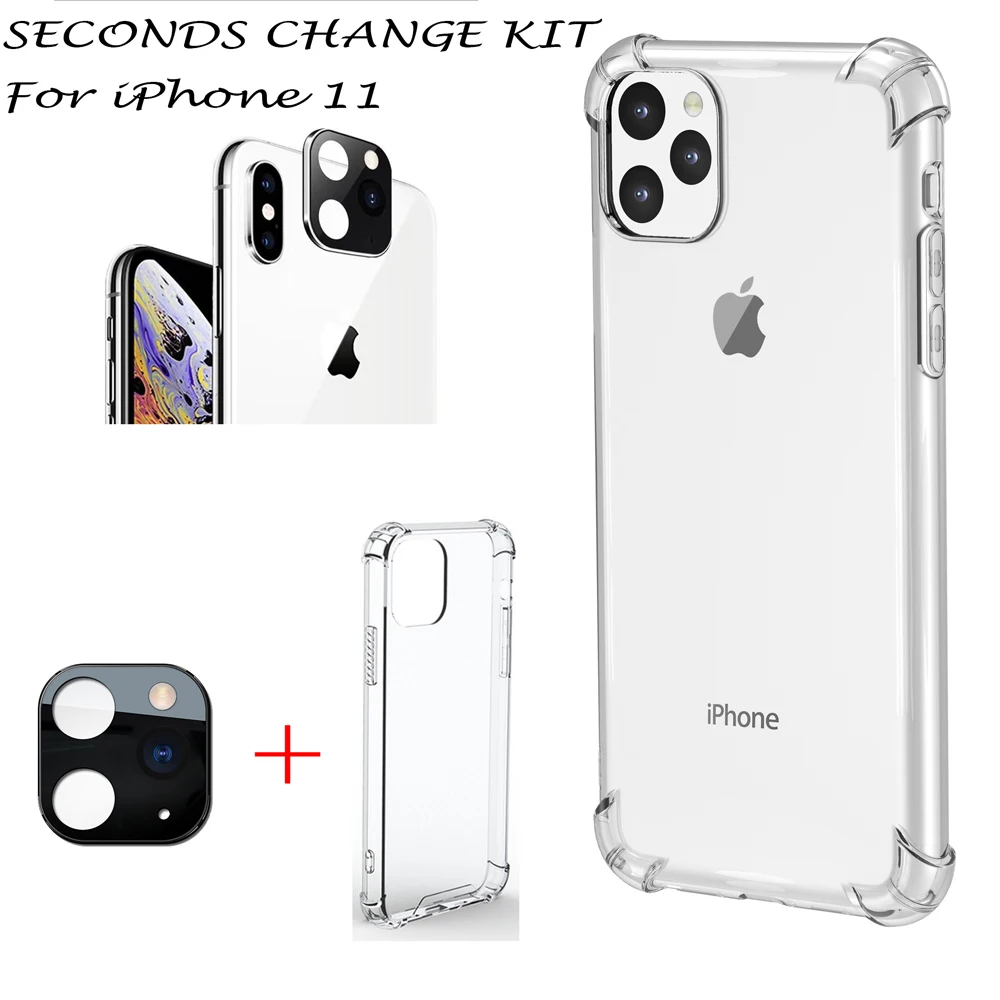 VIP Link Seconds Change For iPhone 11 PRO for Apple X XS MAX Lens Sticker Modified Camera Cover Titanium Alloy Case Back | Мобильные