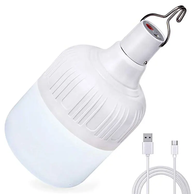

Outdoor Lamp USB Oplaadbare LED Noodverlichting Draagbare Tent Lamp Batterij Lantaarn BBQ Camping licht voor Patio/Veranda/ tuin