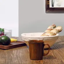 Твердая кружка для ююбе, деревянные кружки для кофе и пива, деревянная чашка ручной работы, чайная чашка с ручкой, набор из 2 предметов