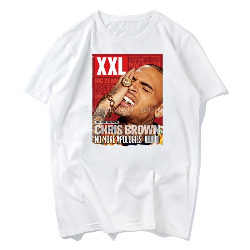 

2019 Fashion Chris Brown Back To Sleep Tour Rock Men Crew Neck Casual T Shirt Custom