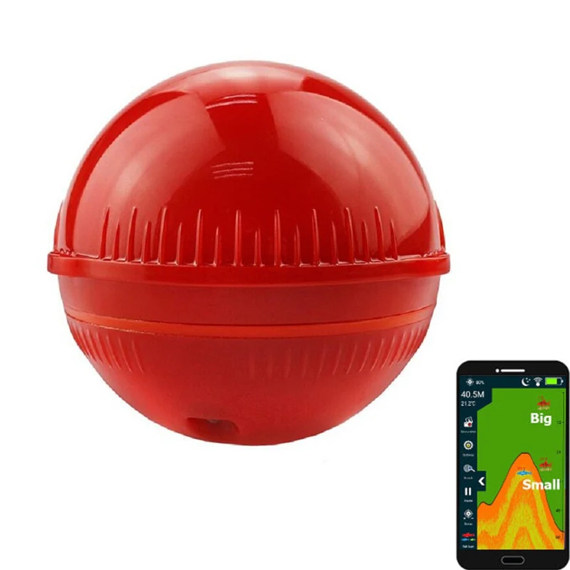 Inventor de Peixes sem Fio Portátil sem Fio Compatível com Ios Android para Dock Inteligente Sonar Fishfinder Shore Barco Pesca no Gelo Lâmpada &