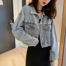 Spring And Autumn Clothing Denim Jacket Women Loose 2020 New Net Red Short Retro Jacket
