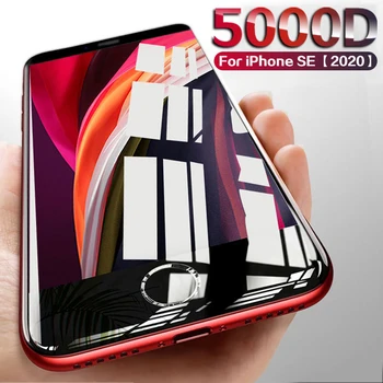 

5000D Full Cover Screen Protector Glass For iPhone 12 11 Pro X XS Max XR SE 2020 Tempered Glass For iPhone 8 7 6 6s Plus Glass