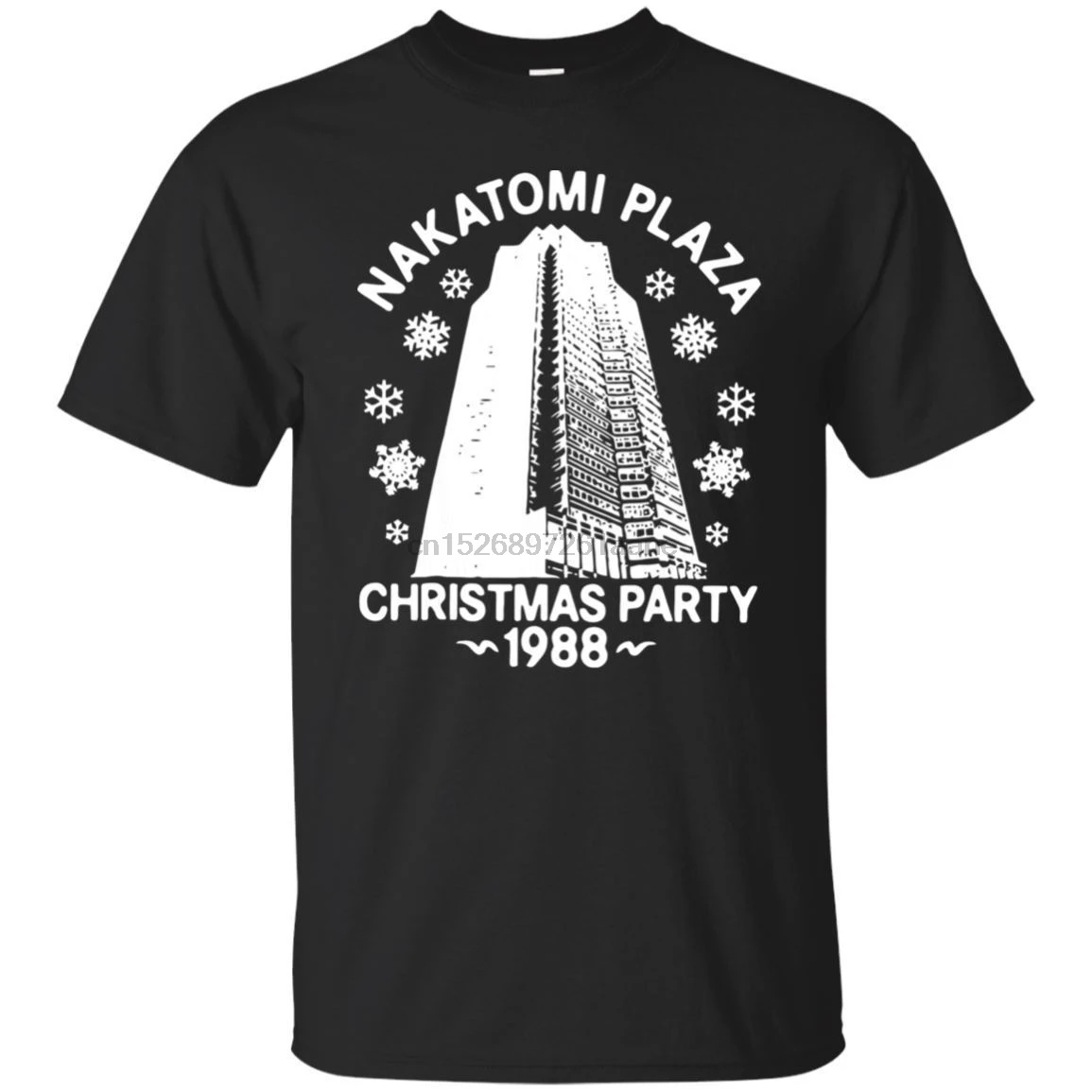 

-Nakatomi_Plaza Christmas Party 1988 Short Sleeve Black T-Shirt Size Cool Casual Pride T Shirt Men Unisex Fashion Tshirt