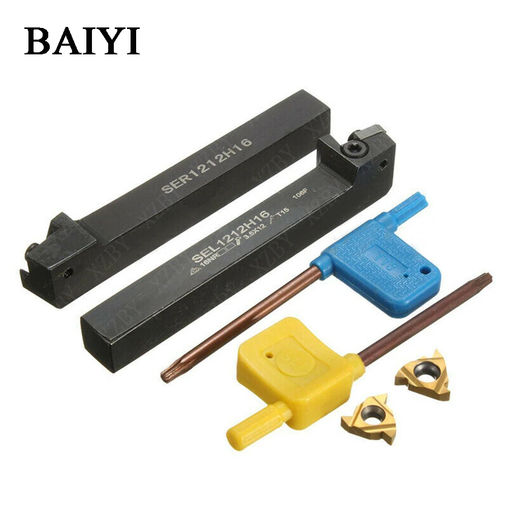 1 шт. SEL1212H16 + SER1212H16 12 мм токарный станок карбидная режущая вставка держатель