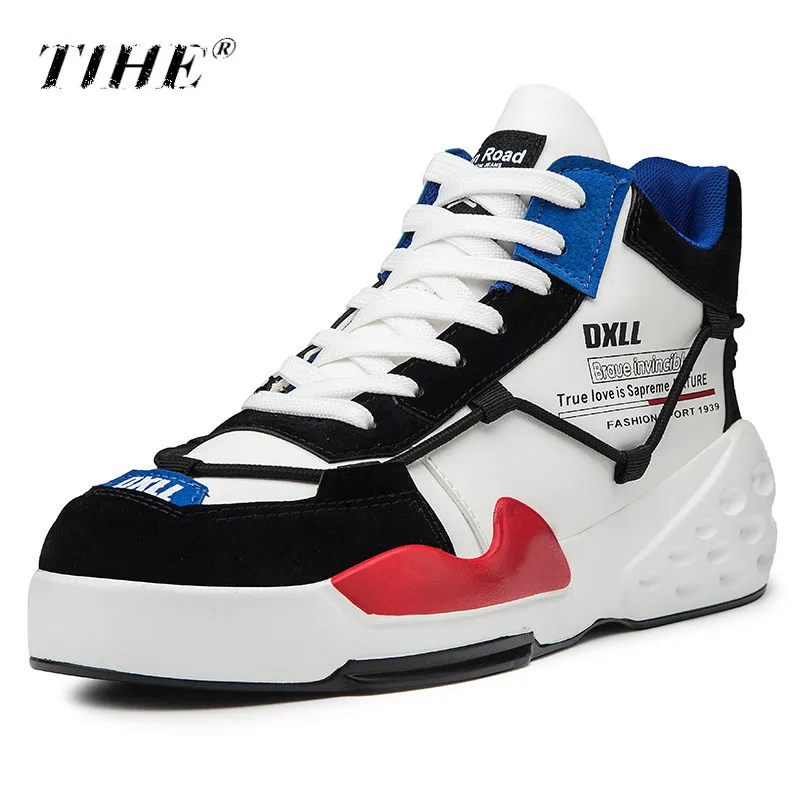 Running Shoes for Men Outdoor High-top Cushioning Athletic Mens Shoes Comfortable Breathable Retro Sneakers Basket Homme