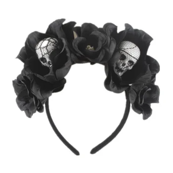 

Adult children headband party headband role-playing props fashion Halloween rose headbands party holiday supplies