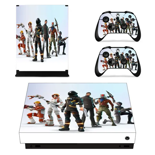 Полное покрытие кожи Стикеры наклейка для Microsoft Xbox One X Xbox Slim консоли и 2 контроллеры для Xbox One X шкуры Стикеры Виниловый протектор - Цвет: YSX1X2372