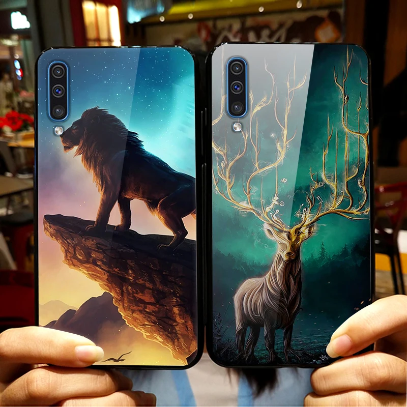 6," Funda для samsung Galaxy A50 чехол стекло твердая задняя крышка чехол для телефона для samsung Galaxy A50 чехол TPU рамка A 50 Coque