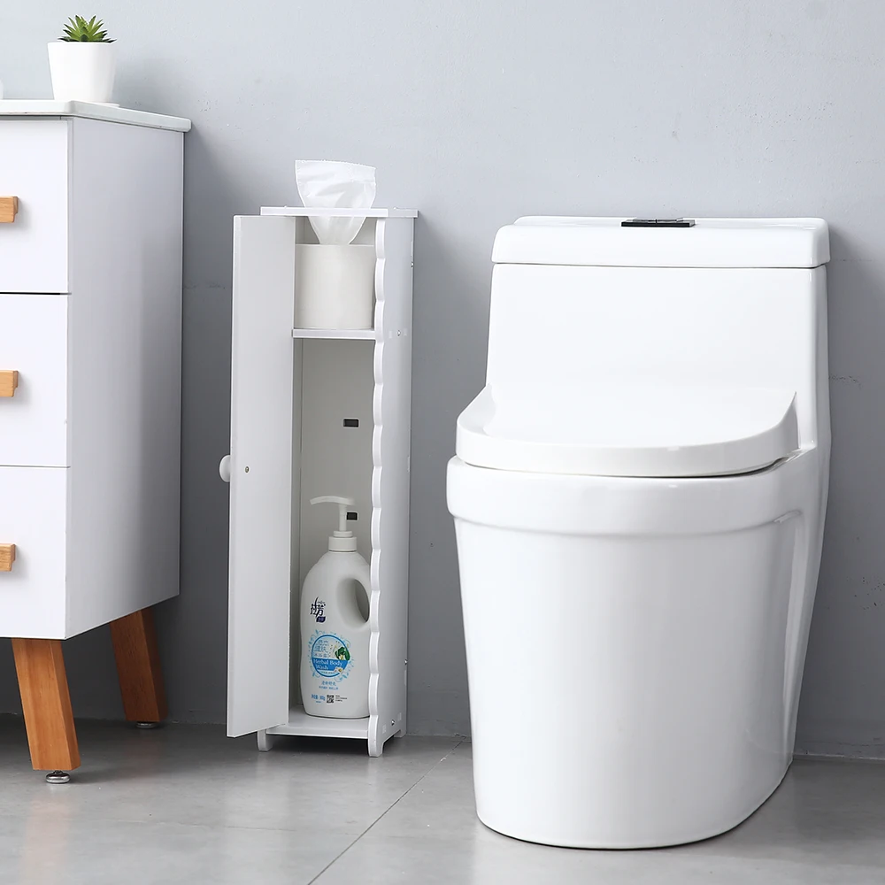 Bathroom Paper Towel Storage Narrow Cabinet PVC 16.5x19.5x67.5 cm Home Furniture Bathroom Paper Towel Storage Narrow Cabinet PVC 16.5x19.5x67.5 cm Home Furniture
