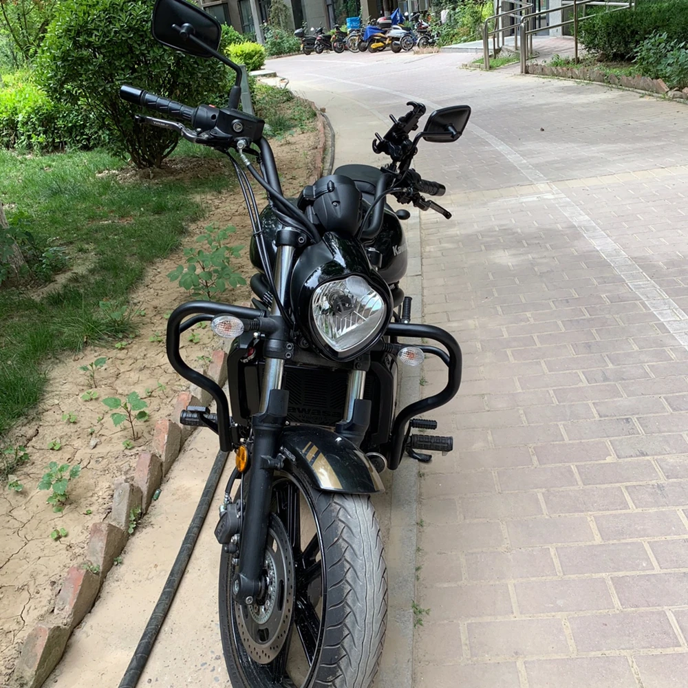 Передняя фара мотоцикла для KAWASAKI Vulcan S 650 VN650 EN650 s650 2015 2016 2017 2018 2019 2020 черный бампер
