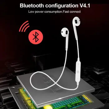 

S6 Wireless BT V4.1 Headset Sports Mini Stereo In-Ear Earphones Headphones Sports Headset Stereo Earbuds Headphones With Mic