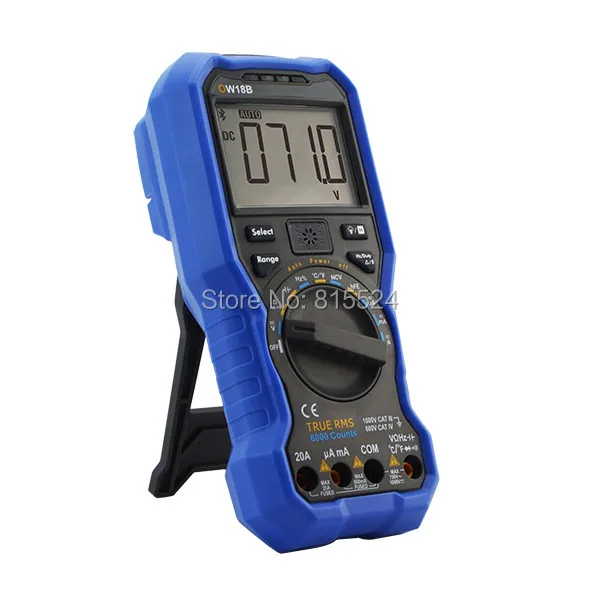 owin OW18B Цифровой DC/AC NCV регистратор данных мультиметр Bluetooth Амперметр Вольтметр с k-тип комплект термометра
