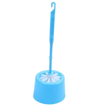 

BATHROOM TOILET CLEANING BRUSH AND HOLDER FREE STANDING SET Sky blue