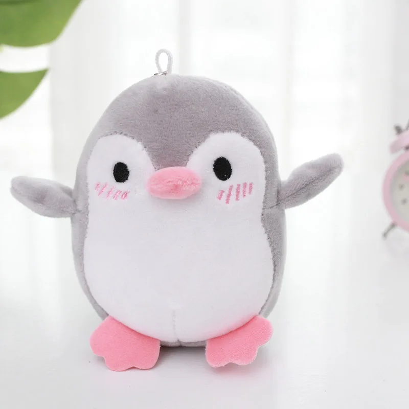 gray 40pcs Мягкие плюшевые игрушки с животными, 40 шт./партия, 12 см,, Пингвин, маленький кулон, брелок, Свадебная вечеринка, подарки на Рождество для девочек - Цвет: gray 40pcs