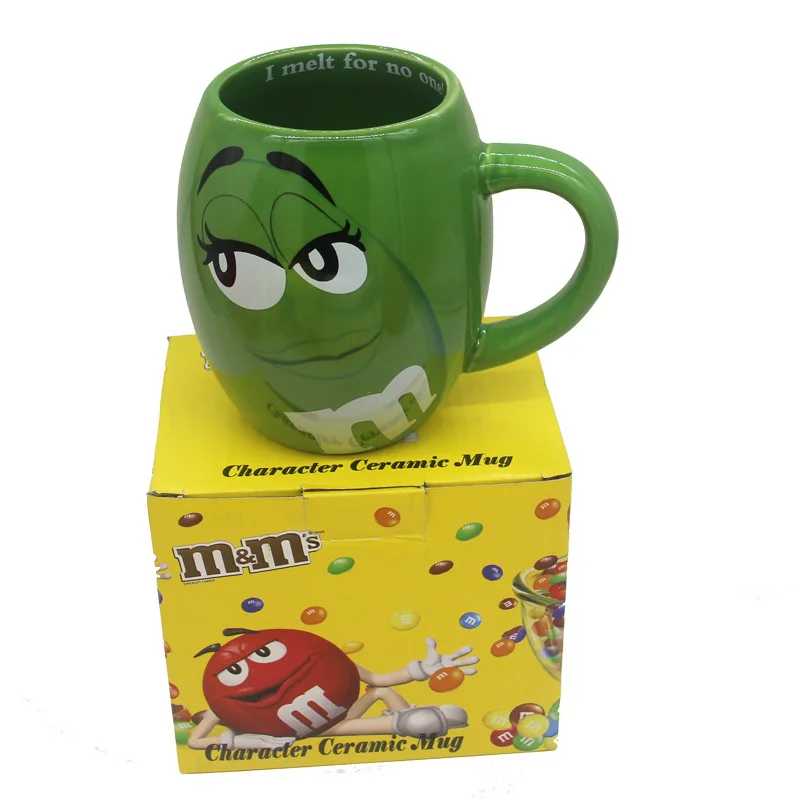 M&M'S Mugs Chocolate Beans Drinkware Cups Ceramics Cute Cartoon Kids Large Capacity Cups 700ml BreakfastCoffee Milk Cup