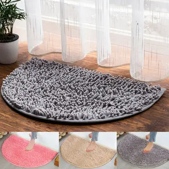 

New Non Slip Dirt Barrier Floor Mat D Shape Semi Circle Half Moon Carpet