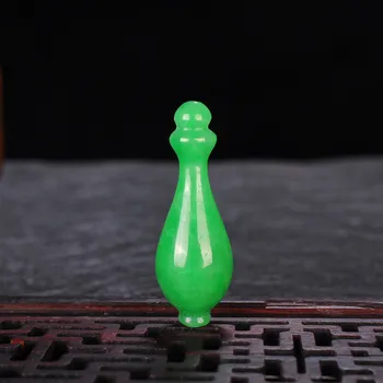 

Natural Green Chinese vase Carved Jade Pendant Necklace Charm Jewellery Fashion Lucky gifts Man Woman Amulet