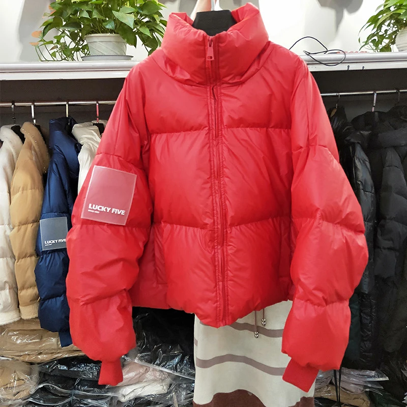 Prix 90% duvet de canard blanc 2019 hiver brillant vers le bas Parka femmes doudoune veste grande taille chaud épais lâche hiver veste femmes