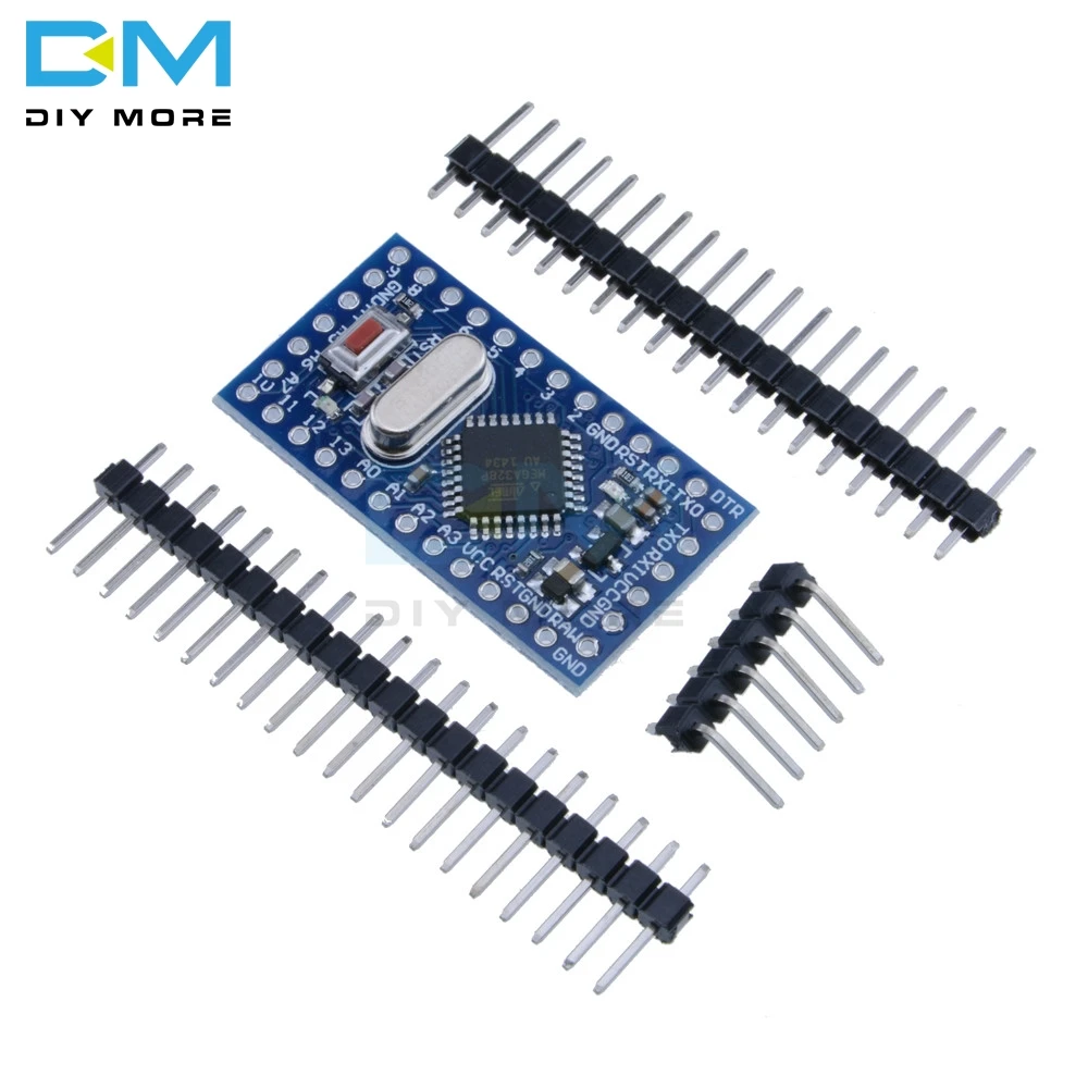 5 шт. Pro Mini Atmega328 Mini ATMEGA328P Mega328 5 в 16 м 16 МГц модуль для Arduino Nano с кристаллическим осциллятором Замена ATMEGA128