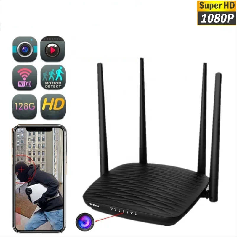 Wi-Fi роутер 1080P HD мини камера Аудио Видео DVR многофункциональная беспроводная