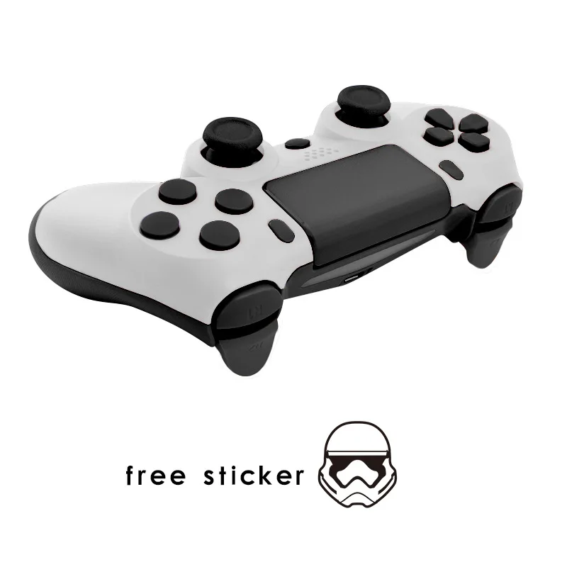Stormtrooper GAMEGENIXX пластиковый беспроводной сменный контроллер чехол Крышка для корпуса пуговица с дизайном «ракушка» Mod Kit для JDM 040 Dualshock 4 PS4 Slim - Цвет: Stormtrooper