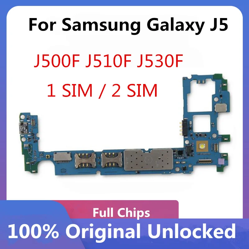 Материнская плата для Samsung Galaxy J5 1 SIM / 2 J500F J510F J530F оригинальная разблокированная