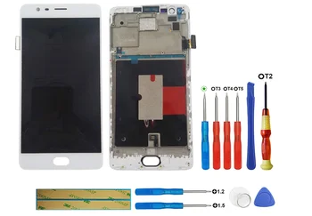

5.5'' Orig AMOLED For Oneplus 3 3T LCD Display Touch Screen With Frame Assembly For One Plus 3T A3000 A3010 A3003 Screen Display