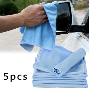 

Microfiber Cleaning Towels Blue Window Windshield Cloth Replacement Set