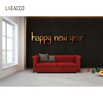 

Laeacco Living Room Gray Wood Floor Window Sofa Party Decor Interior Photography Background Photo Backdrop Photocall Photostudio