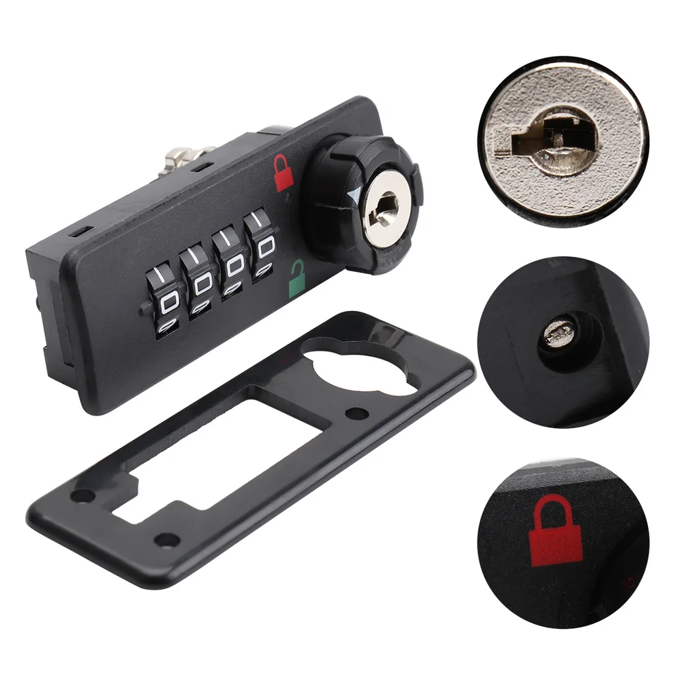 

4 Digit Combination Mechanical Lock ABS Password Lock Mailbox Cabinet Lock