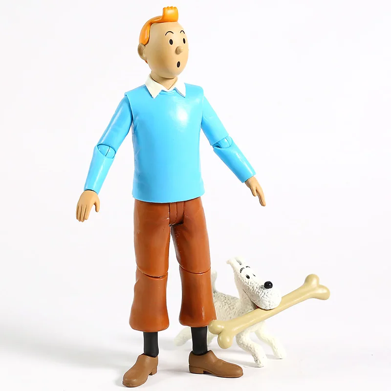 Фигурка «Приключения Тинтина» Tintin Milou ПВХ Коллекционная игрушка кукла