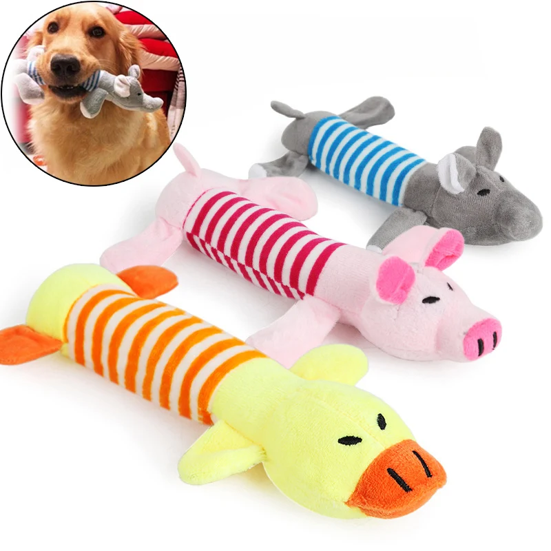 SqueakyDogCatToyElephanPigPetChewToysforSmallDogsCleaning