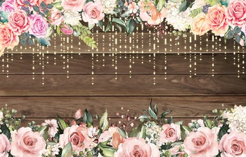 

bridal shower table decorations Customized bridal shower back drops curtains floral photoshoot decorations background w2166