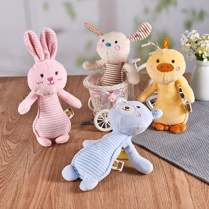 

Baby Rattle Mobiles Cute Baby Toy Different Cute Cartoon Animal Stick Hand Bell Rattle Soft Toddler Plush Toys Infant Toys