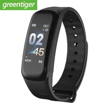 C1 умный Браслет цветной экран кровяное давление монитор сердечного ритма Спорт фитнес трекер наручный браслет для часов для Android IOS