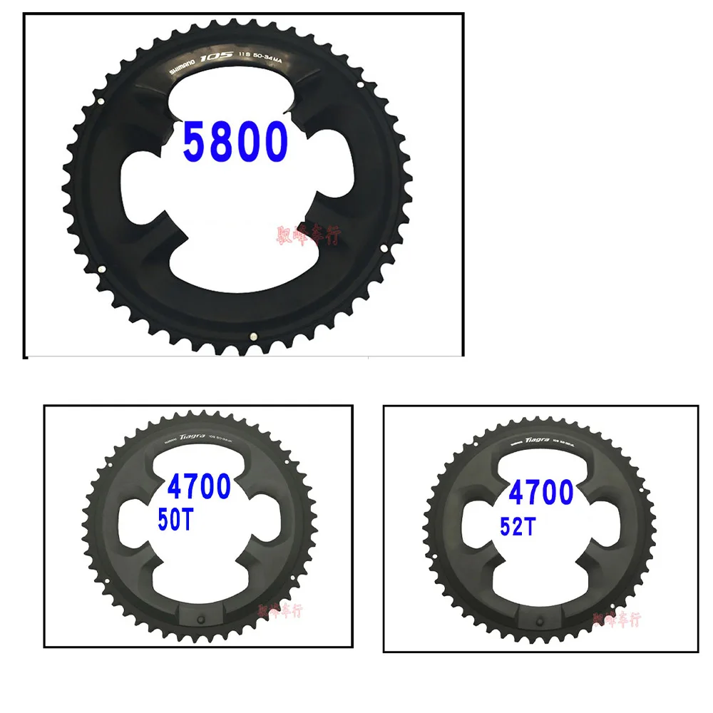 Оригинальная Звездочка шоссейного велосипеда SHIMANO TIAGRA 4700 105 5800 52T 50T 53T 34T 36T 39T |