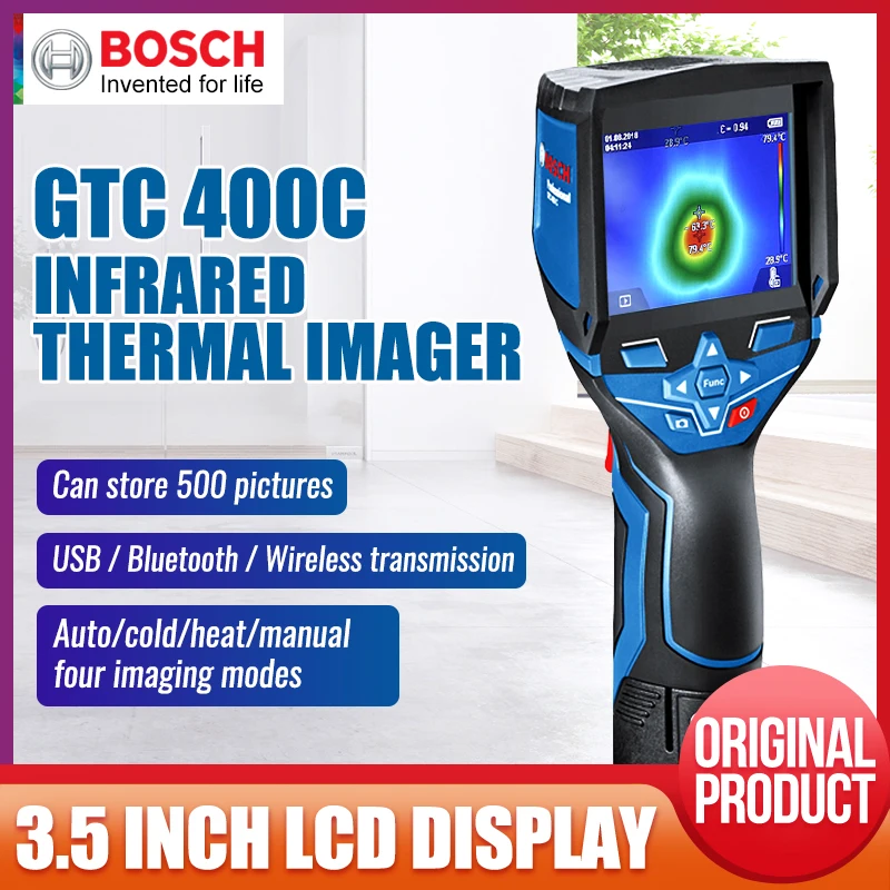 Инфракрасный Тепловизор Bosch GTC400C измеритель температуры для теплого пола с